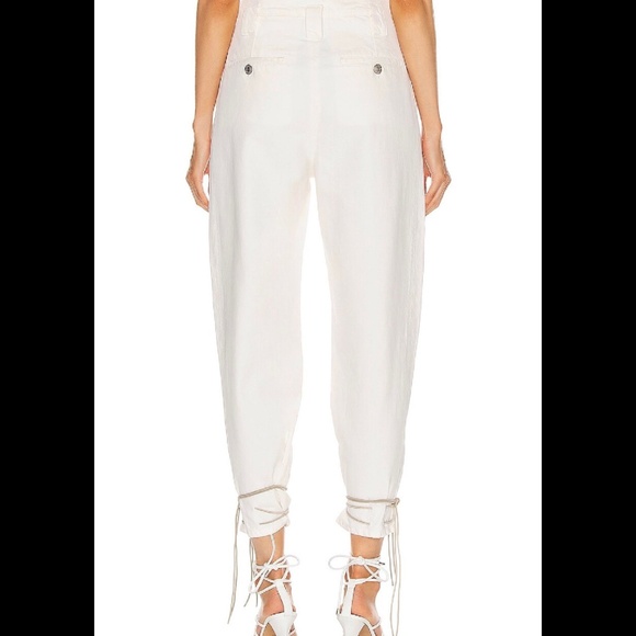 ISABEL MARANT NUBAIA  JEANS - WHITE, SIZE 36 - Picture 3 of 8